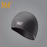 361度硅胶泳帽男女成人水滴专业时尚纯色舒适长发防水游泳帽