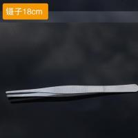 不锈钢镊子18cm|脱钩器不锈钢取钩钳摘钩钳止血手术钳路亚大号弯头深喉取钩器E0