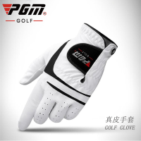 新品! 高尔夫手套 男士 羊皮+pu 透气 防滑带马克 单只