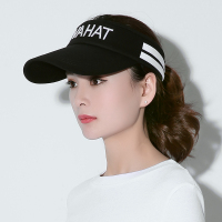 [男女同款]黑檐黑帽|帽子男女夏空顶棒球帽男无顶帽跑步太阳帽网球帽运动帽防晒遮阳帽