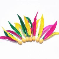 10个三毛球|20只装板羽球 大头球耐打三毛毽球 高弹性儿童成人娱乐板球三毛球F3