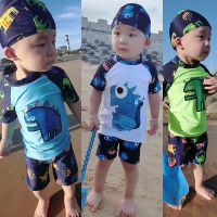 儿童泳衣男孩防晒速干分体泳装男童小学生中大童泳裤宝宝温泉泳衣