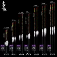 纳米鱼漂醒目加粗放大尾近视鲫鱼鲤鱼浮漂浮标套装J0