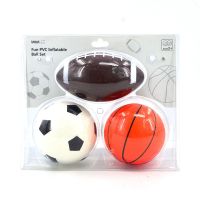 儿童小皮球pvc充气足球儿童幼儿园拍拍球波波球篮球橄榄球套装球O9