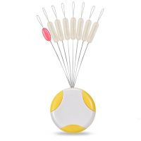 高端硅胶7+1太空豆5组 L大号适用2.5-5.0号线|高透超紧硅胶太空豆套装特级散装优质隐形斑点水草绿套装线组配件