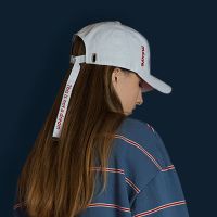 白色-短带子英文|白色帽子女夏天鸭舌帽男学生遮阳韩版休闲百搭街头潮人棒球帽ins