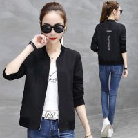 黑色 M(建议70-85斤)|新款女外套女夹克拉链衫小外套女棒球服春夏秋新款