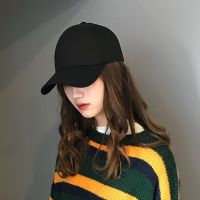 黑色-纯棉|白色帽子女夏天鸭舌帽男学生遮阳韩版休闲百搭街头潮人棒球帽ins