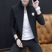 806黑色不加绒 M尺码适合75到100斤左右|新款春秋季夹克男外套男士潮流上衣时尚休闲青少年修身棒球服男装