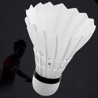 白羽练习级[高弹泡沫球头] 6只装[特惠装]|趣步耐打羽毛球鹅毛羽毛球训练耐打王6只12只黑色羽毛球A4