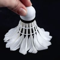 白羽比赛级[复合台仟球头] 24只装+吸汗毛巾护腕[特惠]|趣步耐打羽毛球鹅毛羽毛球训练耐打王6只12只黑色羽毛球A4