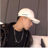 小字母白色|韩版帽子男棒球帽子夏百搭刺绣嘻哈帽潮ins遮阳帽学生情侣帽子女