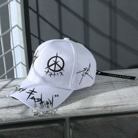 星X款-白色[加环加珠后面加带]|帽子男韩版学生潮流百搭夏季鸭舌帽女士防晒遮阳帽时尚嘻哈棒球帽