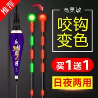咬钩变色电子漂高灵敏鲫鱼漂重力感应夜光漂超亮日夜两用夜钓浮漂B4