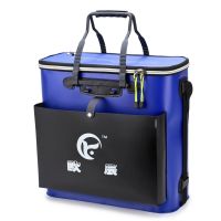 长48宽21高47蓝色|鱼护桶加厚桶能活鱼箱装鱼箱折叠防水装鱼桶鱼护箱Q6