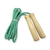 单人减肥健身跳绳女运动成人学生中考儿童锻炼棉胶绳木柄男女K7