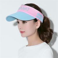 男女同款天蓝 可调节男女(送防尘)|帽子女夏天空顶帽男太阳帽鸭舌帽韩版棒球帽网球帽出游防晒遮阳帽