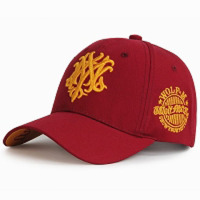 金刺绣(枣红色) 均码可调节(55-61cm)|帽子女韩版夏天棒球帽男夏季学生休闲百搭韩国时尚鸭舌帽女遮阳帽