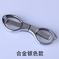 银色款(金属手柄) 钜惠装两个|剪刀可折叠不锈钢能铅皮剪刀鱼线剪大力马pe线专用小剪刀X9