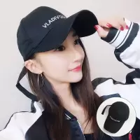 VLAD-黑色|帽子女韩版鸭舌帽夏季遮阳防晒学生棒球帽休闲百搭太阳帽春秋天潮