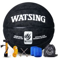 室内室外水泥地篮球牛皮质感真皮手感软皮7号翻毛篮球H9