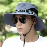 帽男渔夫遮阳帽户外夏季帽子防晒太阳帽夏款凉休闲韩版男士潮X2
