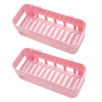 卫生间置物架免打孔厨房墙上多功能收纳架壁挂式浴室厕所三角架子|北欧紫 1个[长方形]