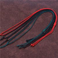 银饰高档吊坠项链挂绳可调节佛牌黄金编织极细10条装手工绳玉绳|5条红5条黑