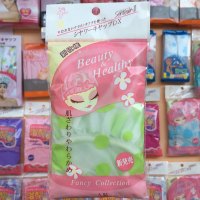 台湾浴帽女防水洗澡 可爱 长发 成人双层加大加厚干发帽头套|圆点青色单层33cm