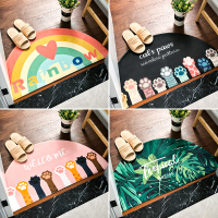 卡通半圆地垫卧室卫生间门口防滑地毯吸水脚垫门垫浴室进门垫子