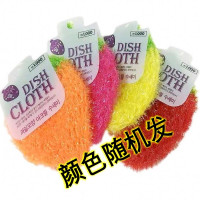 5个装韩国亚克力草莓洗碗巾不沾油洗碗布百洁清洁抹布菜瓜布|[常规加厚草莓]5个装韩文吊牌