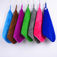 10新款条装双层加厚珊瑚绒抹布吸水不掉毛擦地擦桌子清洁用品毛巾|28x28cm双面复合随机[7条装]