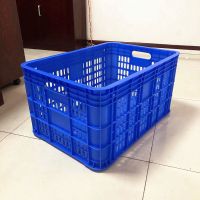 厂家直销塑料篮子长方形大号收纳筐加厚玩具整理箱快递蔬果周转筐