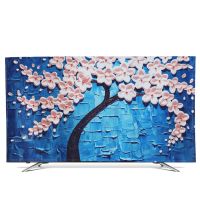 液晶电视机罩防尘罩平曲面32寸42寸50寸55寸60寸家用布艺|A275发财树 19英寸(注意:图案随机)