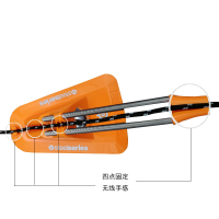 固线器极智大白鲨鼠标夹线器 理线架 游戏