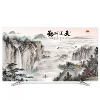 液晶电视机罩防尘罩平曲面32寸42寸50寸55寸60寸家|YH063天道酬勤 40-43英寸(102*65cm)
