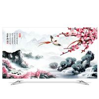 液晶电视机罩防尘罩平曲面32寸42寸50寸55寸60寸家|YH068花开富贵 55英寸(130*80cm)