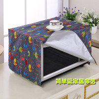 防水防晒微波炉套定做格兰仕微波炉罩美的电烤箱罩厨房防油防尘罩|黑色小鸟 尺寸D：46*38*34cm