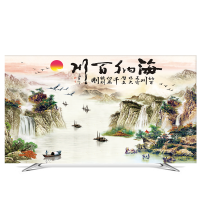 液晶电视机罩防尘罩平曲面32寸42寸50寸55寸60寸家|YH061海纳百川 49-52英寸(118*70cm)