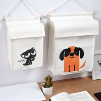 收纳袋挂袋 床头放袜子内衣帆布墙挂式置物袋 报纸挂兜门背后壁挂