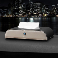 宝马车载纸巾盒新1系3系5系7系x1x3x4x5x6汽车内饰装饰用品改装抽|宝马黑+米色