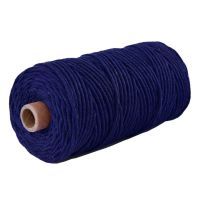3mm彩色棉绳diy手工编织粗细棉线绳编织挂毯绳绳子捆绑绳装饰绳|藏蓝