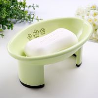 新款香皂盒创意时尚高脚肥皂托高档双层沥水盒皂架多功能托|绿色