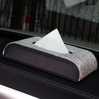 汽车纸巾盒奔驰e300lc200glc260gla200镶钻车用内装饰座式抽纸盒|镶钻纸巾盒(不带标)