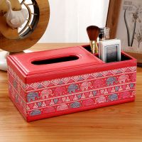 欧式抽纸盒多功能纸巾盒特惠客厅茶几纸抽盒桌面遥控器收纳盒|线长盒-红象