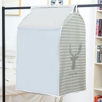 新款可水洗衣服防尘罩 衣物收纳 大衣西服家用防尘袋大号挂衣袋|条纹小鹿 (大号)宽30深60高110cm