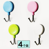 强力磁铁挂钩4个装宿舍无痕磁力挂钩隐形吸铁冰箱贴挂钩|长方形(绿色4个)