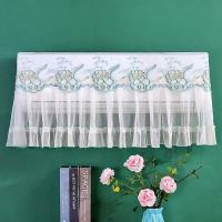 开机不取空调罩挂机全包1-1.5p通用蕾丝布艺卧室空调外机罩|牡丹绿(开机不取) 1.5-2P(88-95CM内通用)