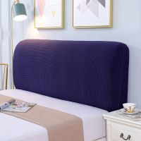 全包弹力床头罩卧室床头套软包异形弧形防尘罩万能通用欧式保护套|玉米绒-蓝色 2.0米床头