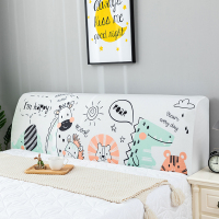 全包床头套罩软包简约现代ins防尘北欧风格木板床靠|动物乐园(印花款) 0.7*2.2米(适合2.1-2.4米床头使用)
